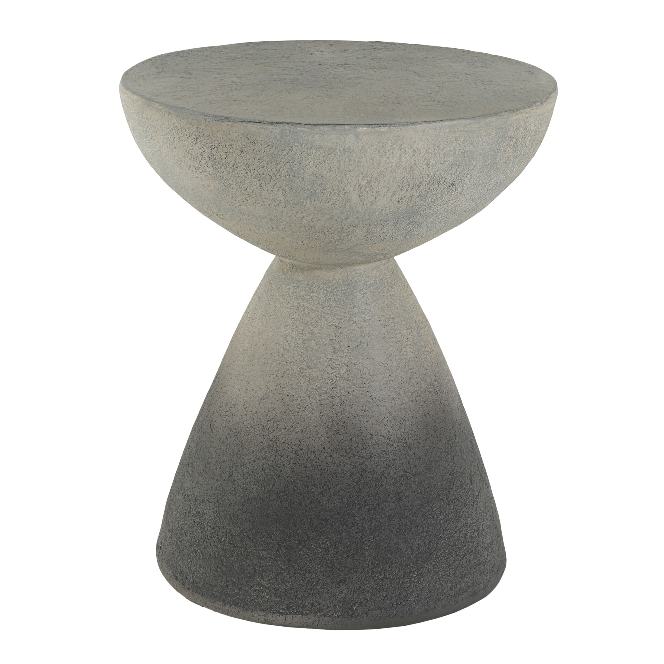 Christopher Knight Home MGO Hourglass Side Table, Indoor and Outdoor Accent End Table, Gradient Gray