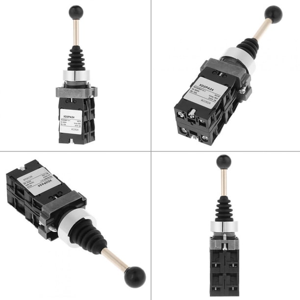 Interruptor de retorno por resorte interruptor de palanca de mando retorno de 4 posiciones 1 pieza para circuito de cableado eléctrico industrial Circuito de control del hogar LHCER Otros