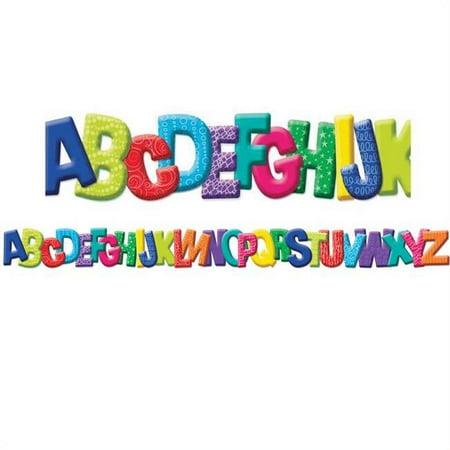 UPC: 0073168293362 | Eureka EU-845621 3.25 in. Color My World Abc Diecut Deco Trim