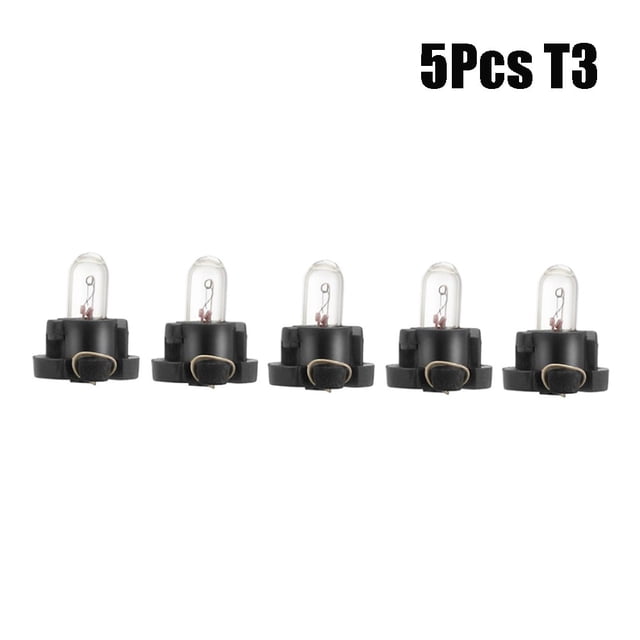 BUYISI 5/10Pcs T3 T4.2 Halogen Bulb Led Instrument Bulb Car Interior Lights Auto Warming Indicator Lamp 12V Car Lights Accessories 5Pcs T3