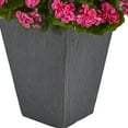 thumbnail image 2 of Nearly Natural 33" Pink Geranium Plastic Artificial Plant in Slate Planter UV Resistant, 2 of 3