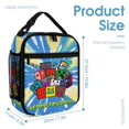 thumbnail image 2 of Geometry Dash Lunch Bag Insulated Lunch Box Meal Cooler Bag Reusable Thermal Lunch Tote Bag For School Work Travel Picnic, 2 of 8
