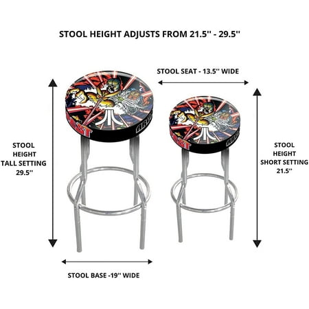 Arcade1UP - Atari Legacy - Tempist Adjustable Gaming Stool