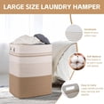 thumbnail image 3 of Laundry Hamper, Large Woven Rope Tall Laundry Basket, Decorative Storage Clothes, 3 of 6