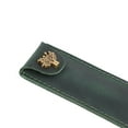 thumbnail image 6 of 2X Leather Pen Pouch Holder Single Pencil Bag Pen Case with Snap Button for Rollerball Ballpoint Pen-Green, 6 of 8