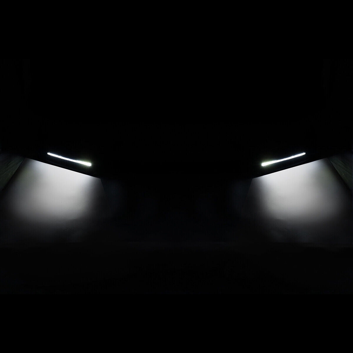 Carbon Fiber Style Front Bumper Lip W/Light Compatible with 2016-2021 Honda Civic Hatchback & Si, Air Dam Spoiler Splitter with LED Daytime Running Lights Fit for 2016 2017 2018 2019 2020 2021