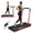 Red, variant on FYC Walking Pad Handle Bar Replacement, Universal Under Desk Treadmill Handrail U-Shaped Base Tray, Anti-Slip Feet + Rolling Wheels, Heavy Duty Steel Frame, Fixed Height Design, Tablet Holder, Black