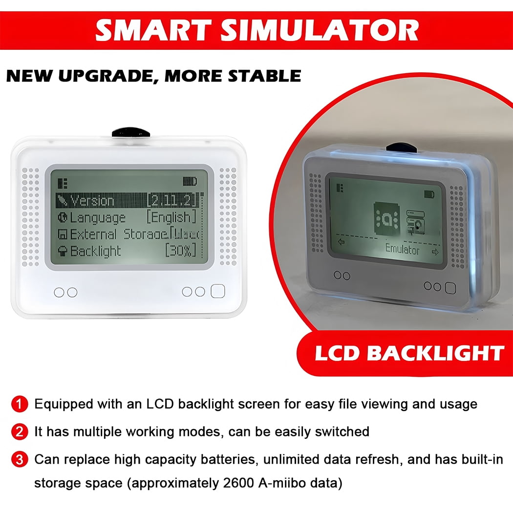 FOR NFC Tag Emulator Unlimited Rewrite Auto UID Regen Compatible with 50+ Games on Nintendo Switch