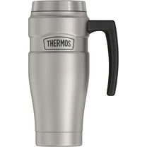 Thermos Stainless King Vacuum Insulated Stainless Steel Mug, 16oz, Matte Stainless Steel