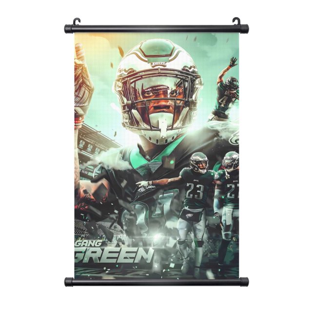 Cuadro colgante de PVC negro personalizado del equipo de fútbol de los Eagles, varios tamaños, decoración de interiores, cuadro colgante de pared, cuadro decorativo para mesita de noche