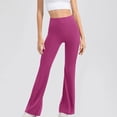 thumbnail image 3 of REALiKUN Women's Bootcut Yoga Pants High Waist Workout Bootleg Yoga Pants 4 Way Stretch Flare Leggings Pants, 3 of 8