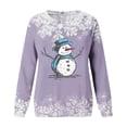 thumbnail image 7 of symoid Sweatshirt for Women Christmas and Thanksgiving Fashion Gifts for Women New Womens Fall Fashion Purple L, 7 of 7