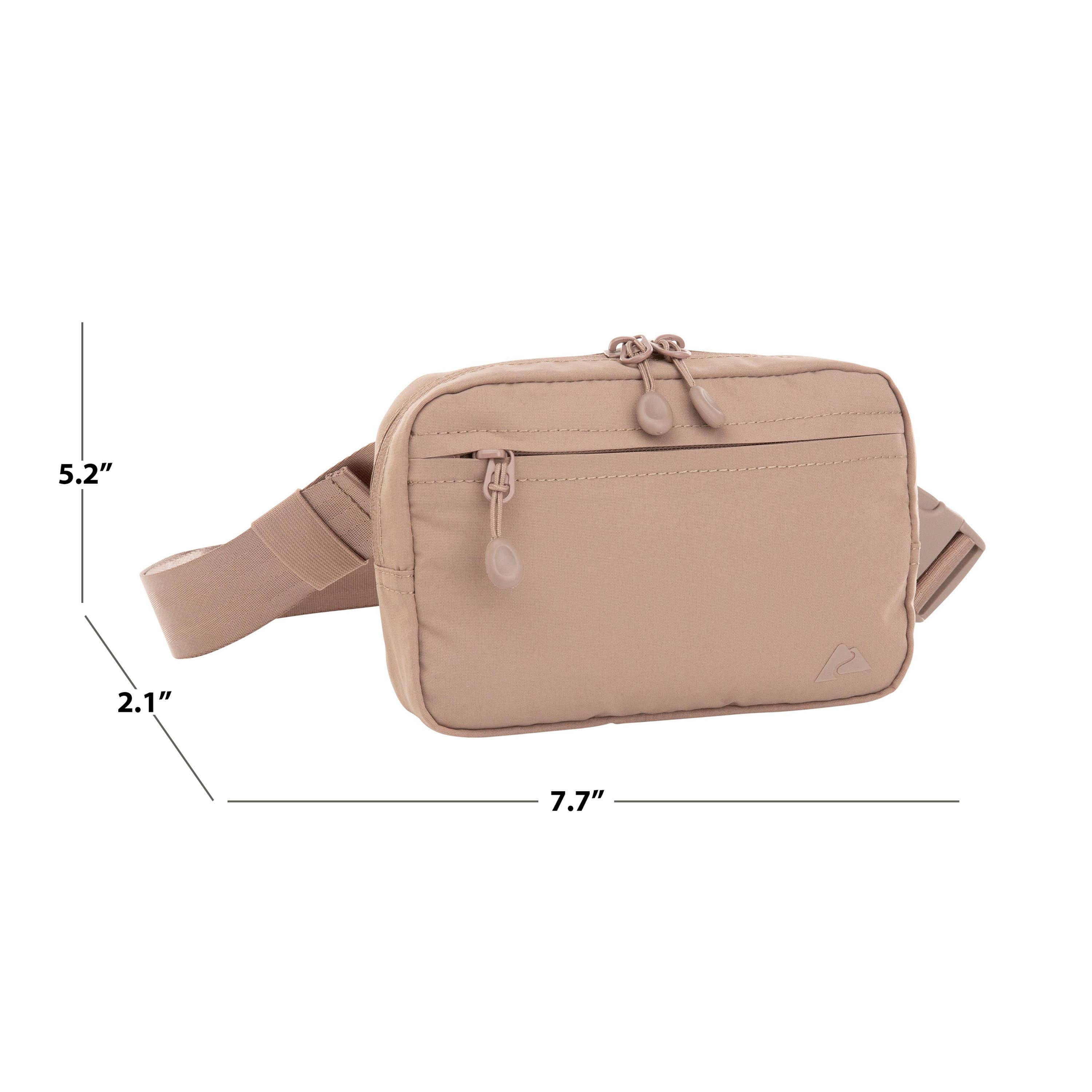 Ozark Trail Unisex Polyester Denver Fanny Pack, Taupe