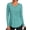 LakeBlue, variant on Womens Workout Tops V Neck Tee Shirts Quick Dry Long Sleeve Shirts for Women Loose Activewear Tops for Yoga Running Gym