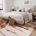 thumbnail image 4 of Dwelke Washable Area Rugs Non-Slip Modern Abstract Soft for Living Room Entryway Bedroom,Brown 5x7ft, 4 of 7