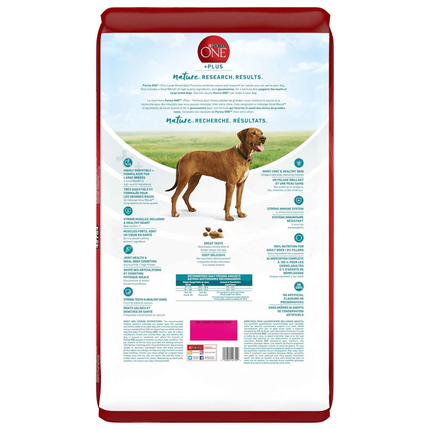 Purina ONE SmartBlend Large Breed Formula Chicken, Dry Dog Food