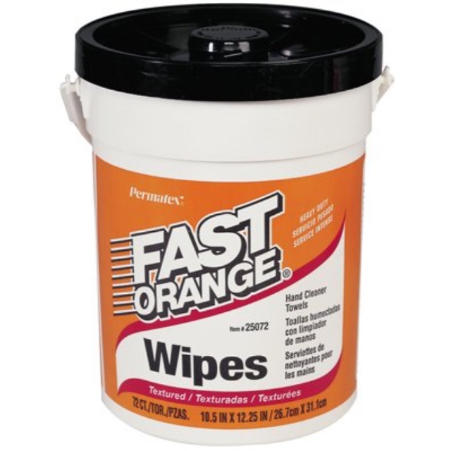 Permatex Fast Orange Wipes 72 Count 25051