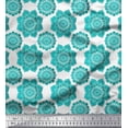 thumbnail image 1 of Soimoi polyester Crepe Fabric Floral Mandala Decor Fabric Printed Yard 52 Inch Wide, 1 of 3