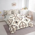 thumbnail image 3 of Homewish Boho Aztec 7-Piece Twin Bedding Sets,Retro Geometric Triangle Bedding Comforter Set,Beige Black Brown Sheet Sets For Girl Boy,Ultra Soft Home Decor Reversible, 3 of 8