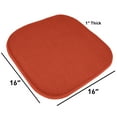 thumbnail image 7 of Sweet Home Collection Memory Foam Honeycomb Non-Slip Back 16" x 16" Chair Pad - Rust, 2 Pack, 7 of 7