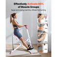 thumbnail image 2 of KFFKFF Squat Machine, Deep Squat Rowing Machine for Home, Easy Setup & Foldable Exercise Equipment, Glute Trainer Machine with 3 High-Strength Resistance Bands, White, 2 of 9