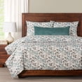 thumbnail image 3 of SIScovers  Water Garden Botanical Print Duvet Set 5 Piece - Full, 3 of 5