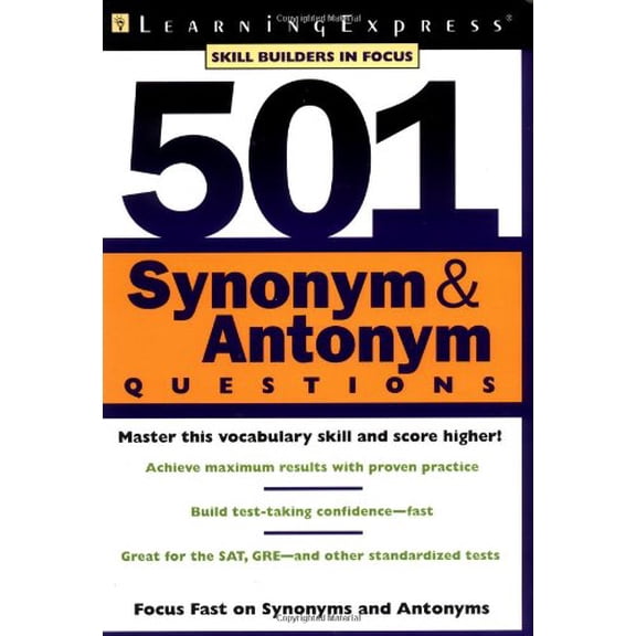Pre-Owned 501 Synonym & Antonym Questions (501 Series) (Paperback) 157685423X 9781576854235