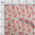 thumbnail image 2 of oneOone Viscose Chiffon Red Fabric Florals Sewing Fabric By The Yard Printed Diy Clothing Sewing Supplies 42 Inch Wide, 2 of 5