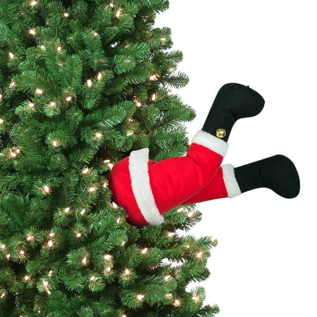 Mr Christmas Animated Santa Kickers Christmas Decoration 16 In