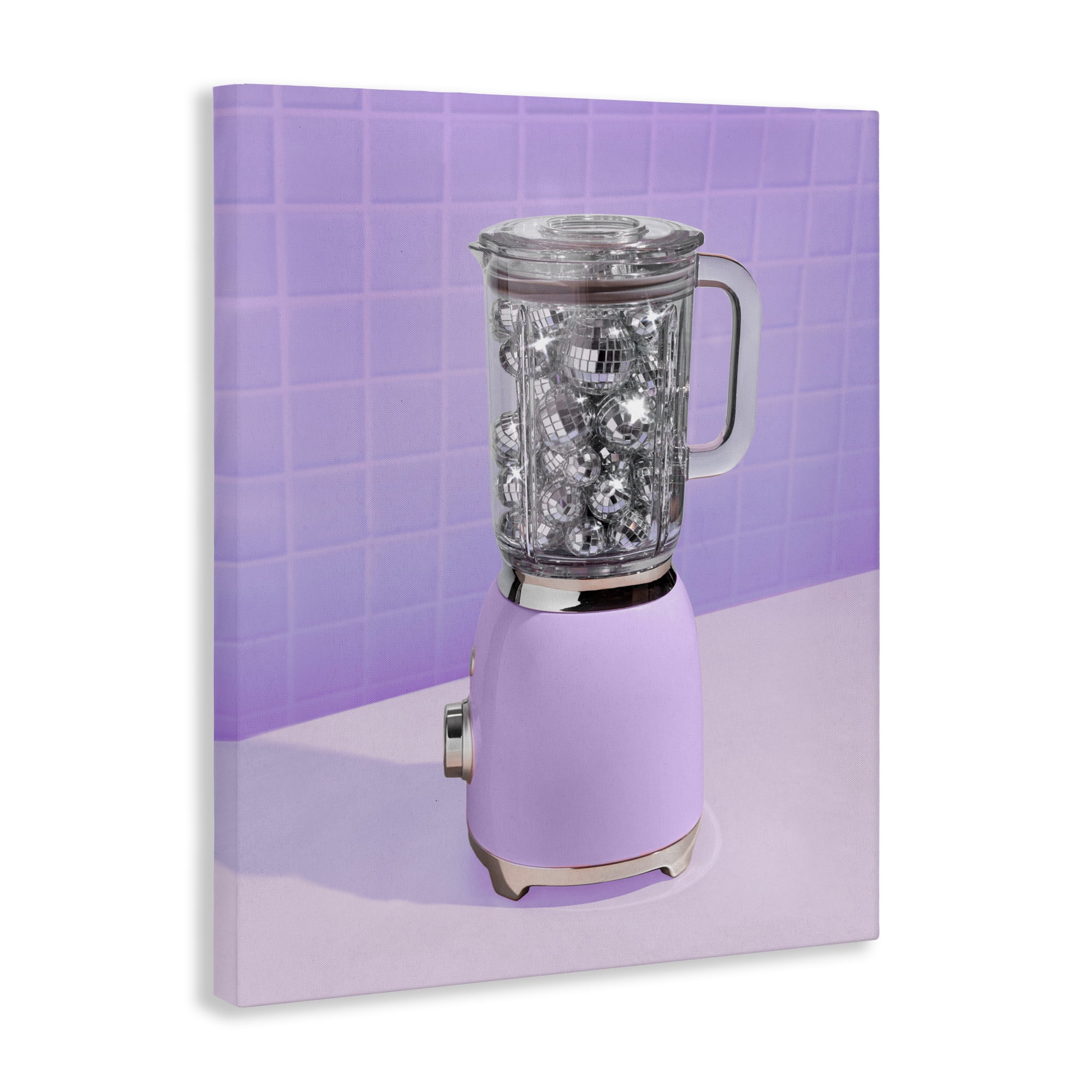 Stupell Industries Disco Drink Blender over Purple Canvas Wall Art, design by LISH Creative