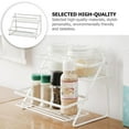 thumbnail image 3 of WASHWEPE Home Storage Rack 1Set White Carbon Steel Double Layer Space Saving For Kitchen And Bathroom, 3 of 8