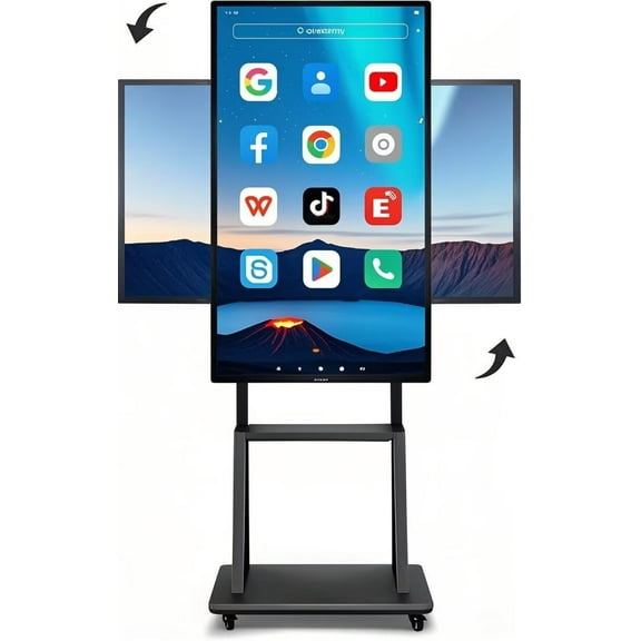 JYXCN Smart Board 49 Inch, All-in-One Touch Screen Interactive Whiteboard with Wireless Cloud Sharing Smartboard for Classroom, Office Presentations​