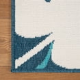 thumbnail image 4 of BNM Tropical Leaves Indoor Outdoor Area Rug, 2' 7" x 8', Blue-Green-Cream, 4 of 4