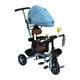 thumbnail image 5 of Triciclo para niños con asiento giratorio azul y ruedas de espuma sólida, triciclo para bebés y niños pequeños con toldo para exteriores, 5 of 15