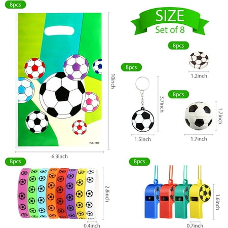 Naler 48 Pcs Soccer Party Favors Set,Plastic Football Toys Gifts for Kids Fun Sports Games Pinata Filler Carnival Prizes