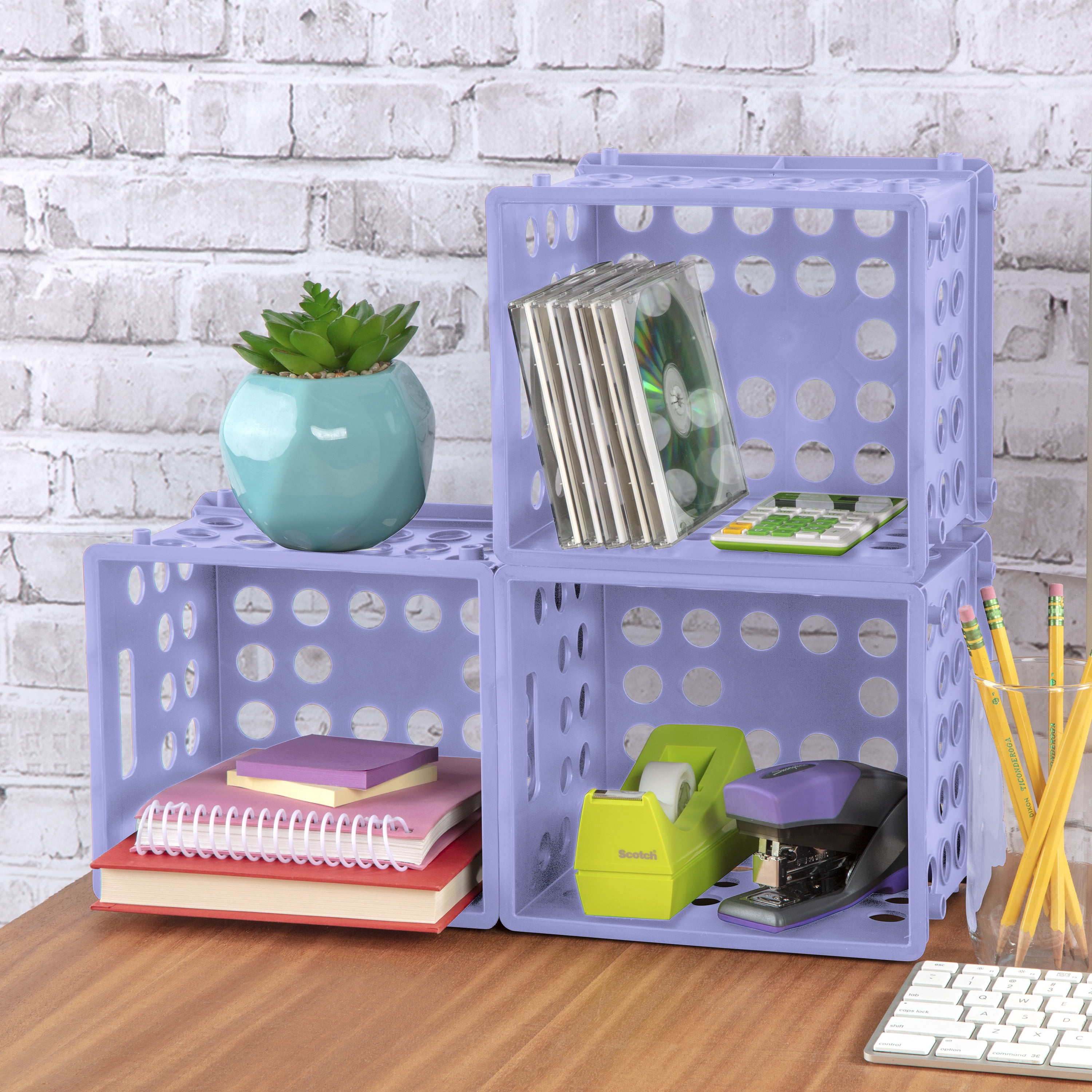 Sterilite Mini Crate Plastic, Spring Peri, All Ages