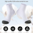 thumbnail image 5 of Lanola Mens 100% Cotton Cushioned Ankel Socks, Athletic Performance Running Moisture Wicking Breathable Quarter Socks, 5 of 7