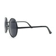 thumbnail image 3 of Arrow Metal Jewel Hinge Round Circle Lens Oversized Hippie Metal Rim Sunglasses All Black, 3 of 4