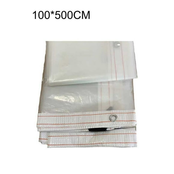 GLFILL Edges For Garden Waterproof Clear Tarp Anti-Freeze Windproof Plant Protect 100X500CM