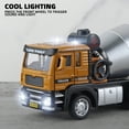 thumbnail image 2 of Anmyjuly Big alloy model Cement Mixer construction toys Toy Truck with Lights Sounds and Working Parts, Friction Powered Push & Go Construction Vehicles for Toddlers Boys and Girls, 2 of 9