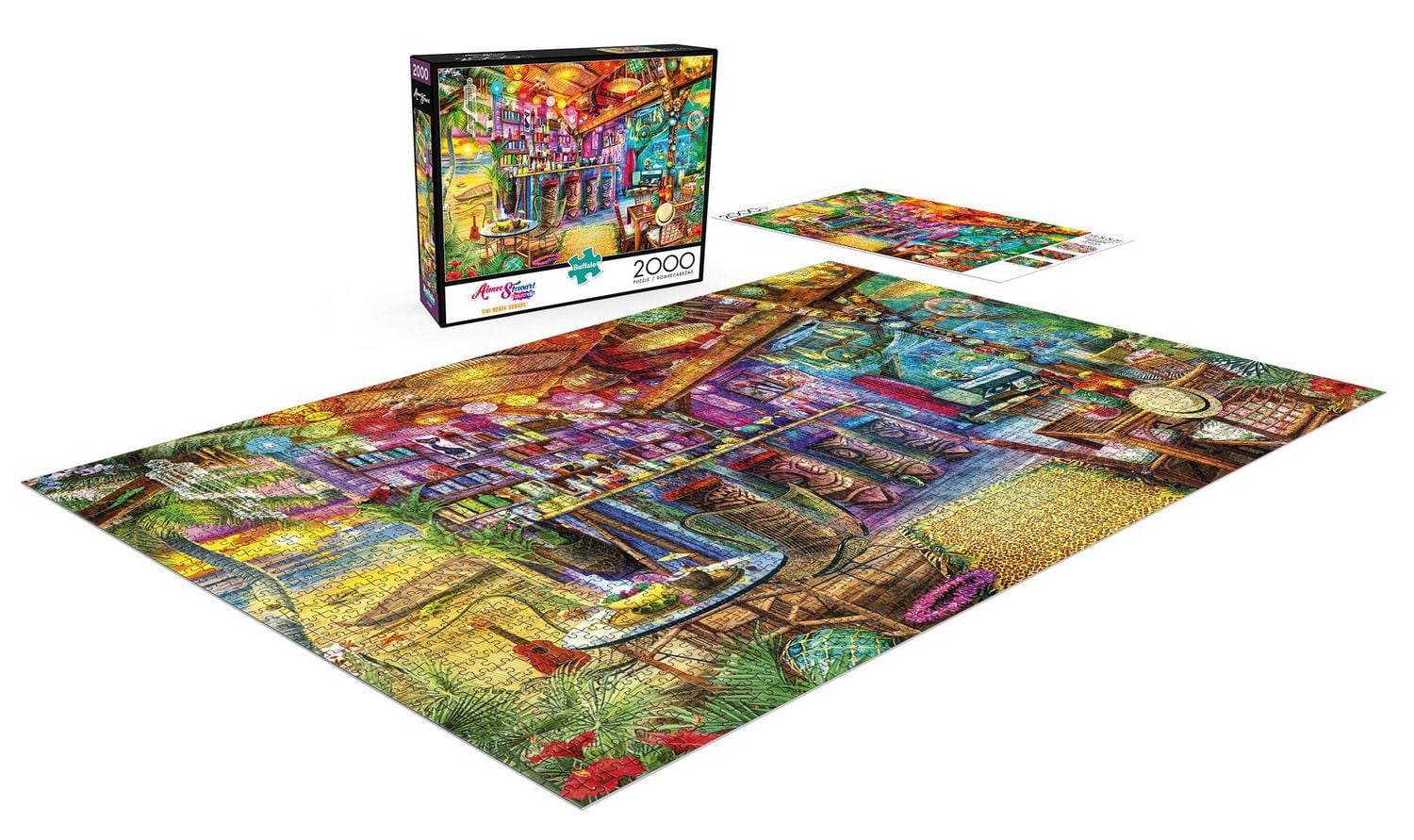 Buffalo Games Le puzzle Art & Photo Tiki Beach Sunset en 2000 pièces