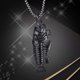 thumbnail image 3 of Collar de cadena Yuyangstore con colgante de pescado estilo vintage hip hop para hombre negro, 3 of 7