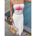 thumbnail image 6 of Women High Waist Layered Ruffle Cake Long Skirt, A-Line Swing Tie Design, Elegant Fairy Draping Bottom, 6 of 8