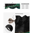 thumbnail image 4 of Tie Up Valance Curtain for Kitchen,Green Marble Stripes Gold Foil Rod Pocket Short Curtains Adjustable Tie-Up Shade Valances,Abstract Geometric Window Treatment for Bathroom Living Room Bedroom, 4 of 8