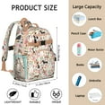 thumbnail image 6 of Chihuahua and Flower Backpack for School,Cute School Bag,Schoolbag with Adjustable Shoulder Straps & Padded Back,15.25"x11.5"x5.25", 6 of 6