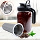 thumbnail image 2 of Cold Brew Mason Jar Coffee Maker 32 OZ Wide Mouth Cold Brew Pitcher With Coffee Filter For Coffee, Iced Tea, Sun Tea, Lemonade, 2 of 5