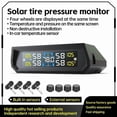 thumbnail image 3 of ABS Solar/USB Powered Wireless Tire Pressure Monitoring System with Real-Time Temperature Monitoring for RV, Sedan, SUV, and Truck, 3 of 8