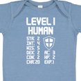 thumbnail image 3 of Inktastic Level 1 Human Newborn Short Sleeve Bodysuit Unisex Vintage Indigo Newborn, 3 of 4