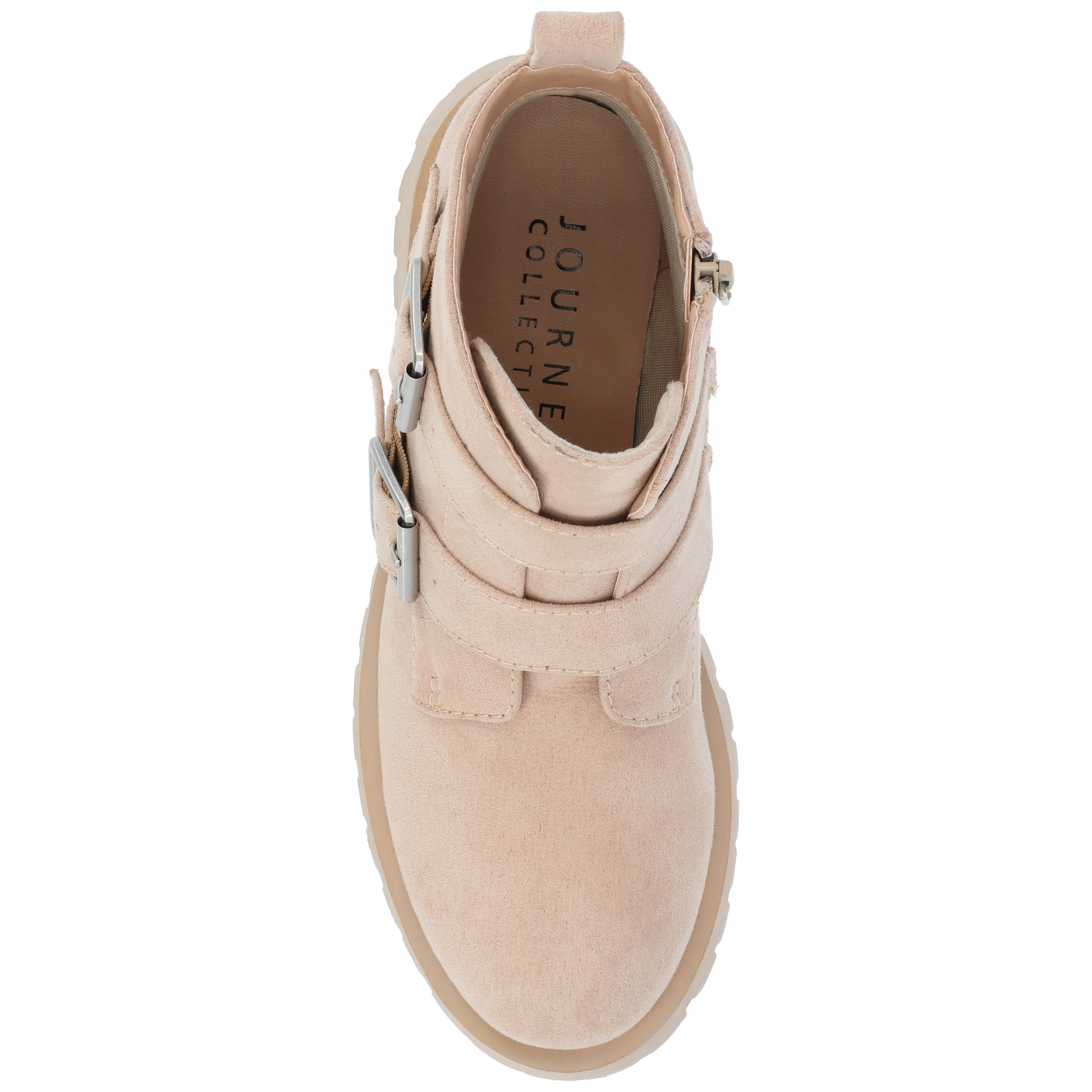 Journee Womens Maebry Treaded Outsole Round Toe Booties