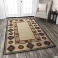 thumbnail image 3 of Alora Decor Ryder 9' x 12' Tribal Burgundy/Tan/Rust/Navy/Sage Area Rug, 3 of 5